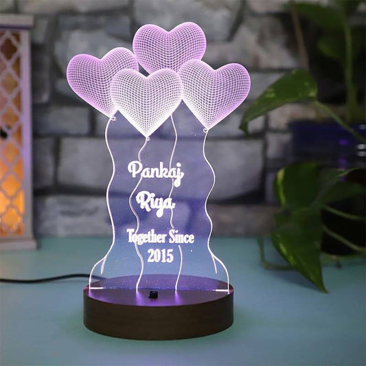 You And I Customized Lamp - TRUROOTS - A Custom Gift Store