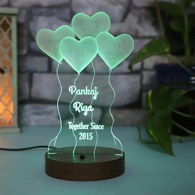 You And I Customized Lamp - TRUROOTS - A Custom Gift Store